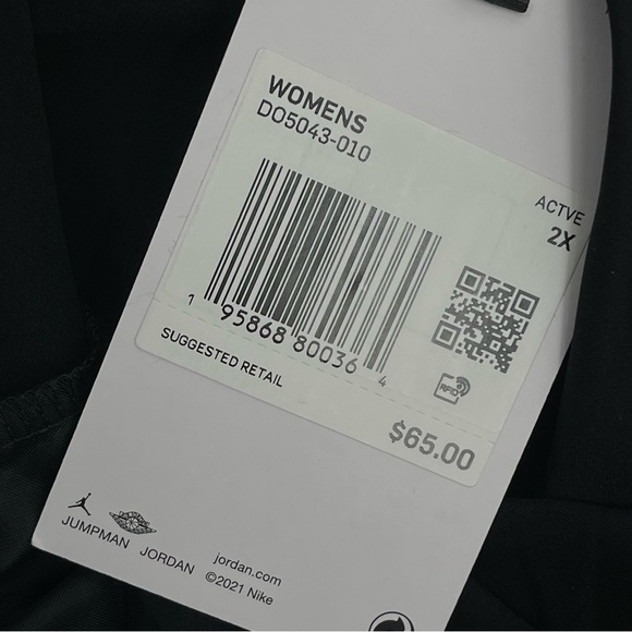 Nike Jordan Women’s Size 2X Black Diamond Loose Fit Athletic Shorts NWT - Picture 13 of 15